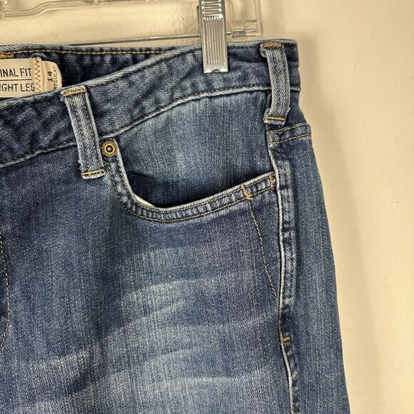 Carhartt Womens Jeans Size 14 Regular Original Fit Straight Leg Dark Wash Denim - Picture 8 of 15